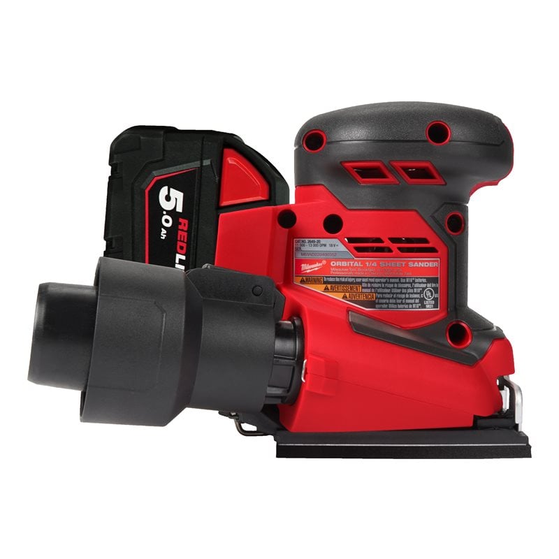 Milwaukee M18 BQSS-502B vibrační bruska na čtvrtinu listu