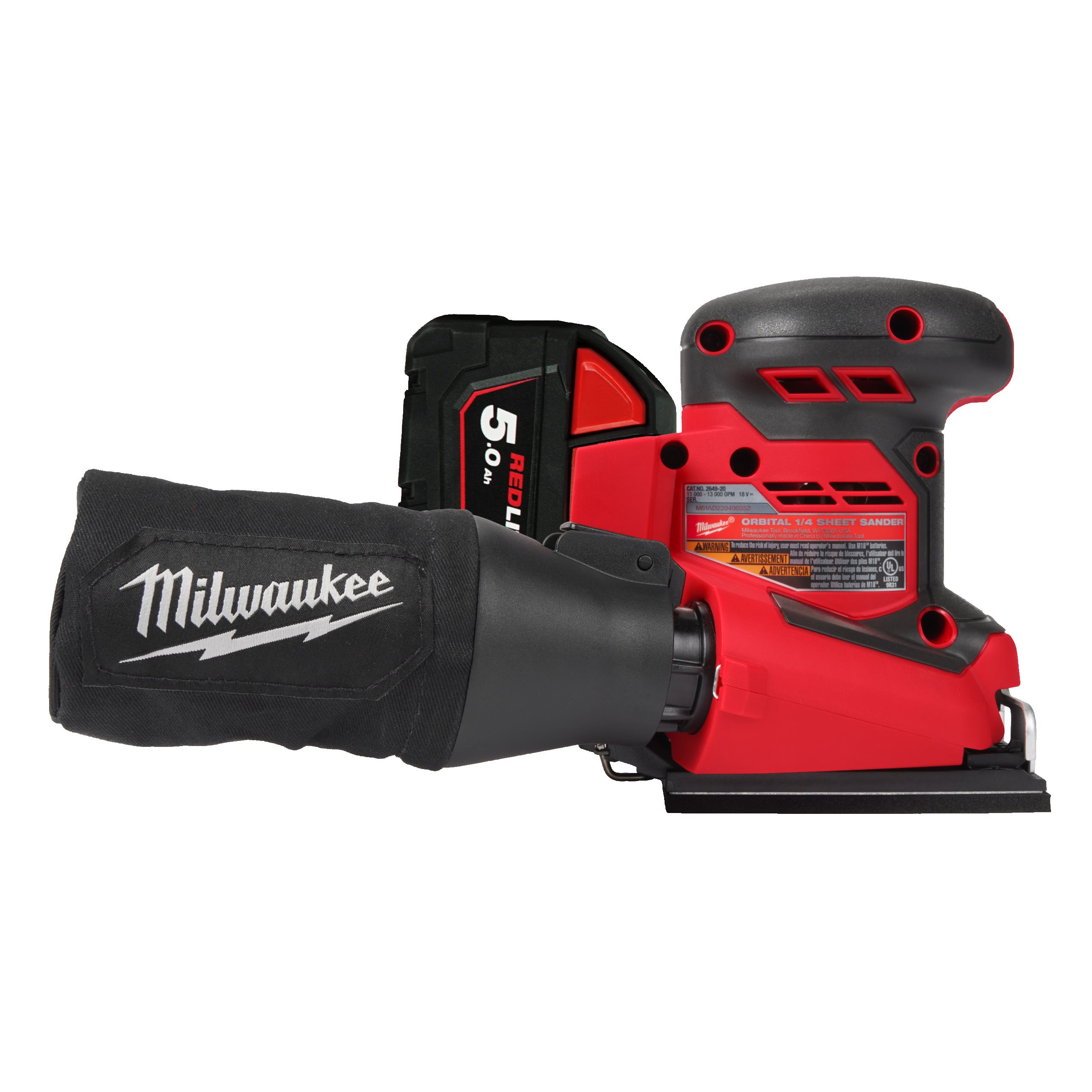 M18 Quarter Sheet Sander Cordless Sanding Milwaukee Tool UK