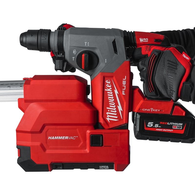 Milwaukee M18 CDEM18 FUEL odsávání ke kladivu SDS-plus