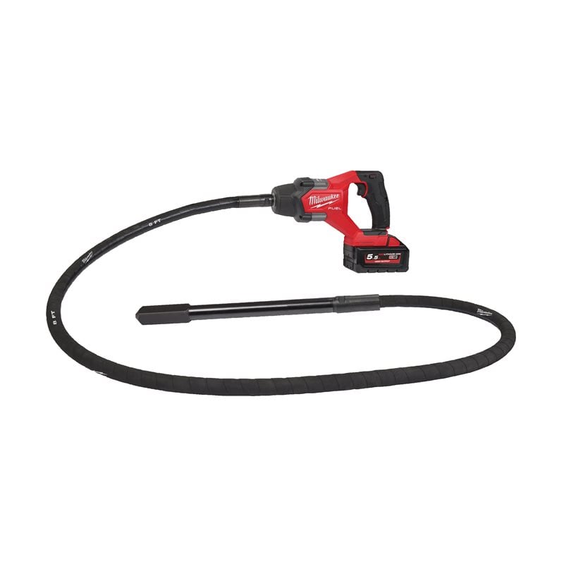 Milwaukee M18 FUEL FCVN24-551 Aku jehlový ponorný vibrátor na beton s kabelem 2,4 m