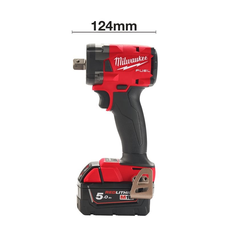 Milwaukee M18 FIW2P12-0X FUEL ½″ Kompaktní rázový utahovák s aretačním čepem