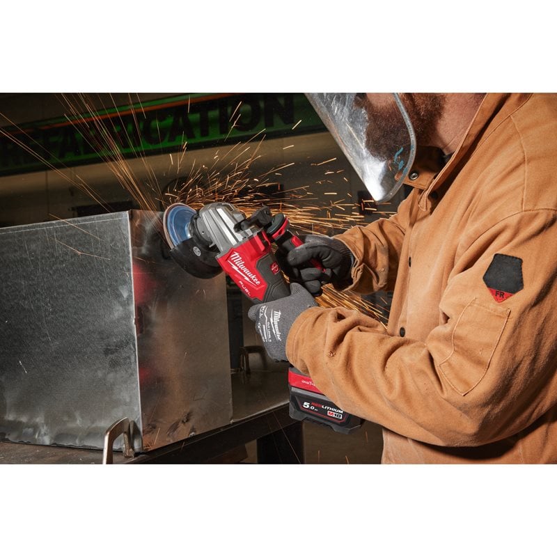 Milwaukee M18 FSAGSVO125X-502X Bezpečnostní bruska 125mm, reg. otáček, ONE-KEY