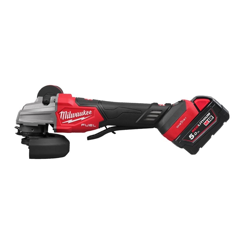 Milwaukee M18 FSAGSVO125X-502X Bezpečnostní bruska 125mm, reg. otáček, ONE-KEY