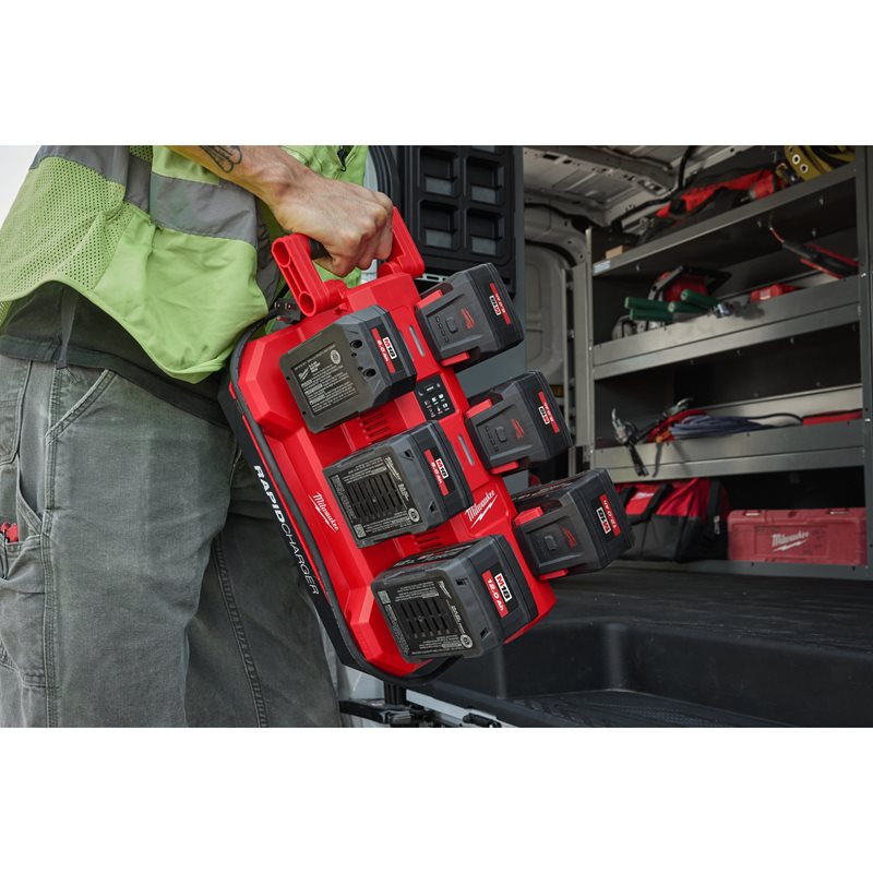 Milwaukee M18 MPC6 PACKOUT rychlonabíječka na 6 akumulátorů