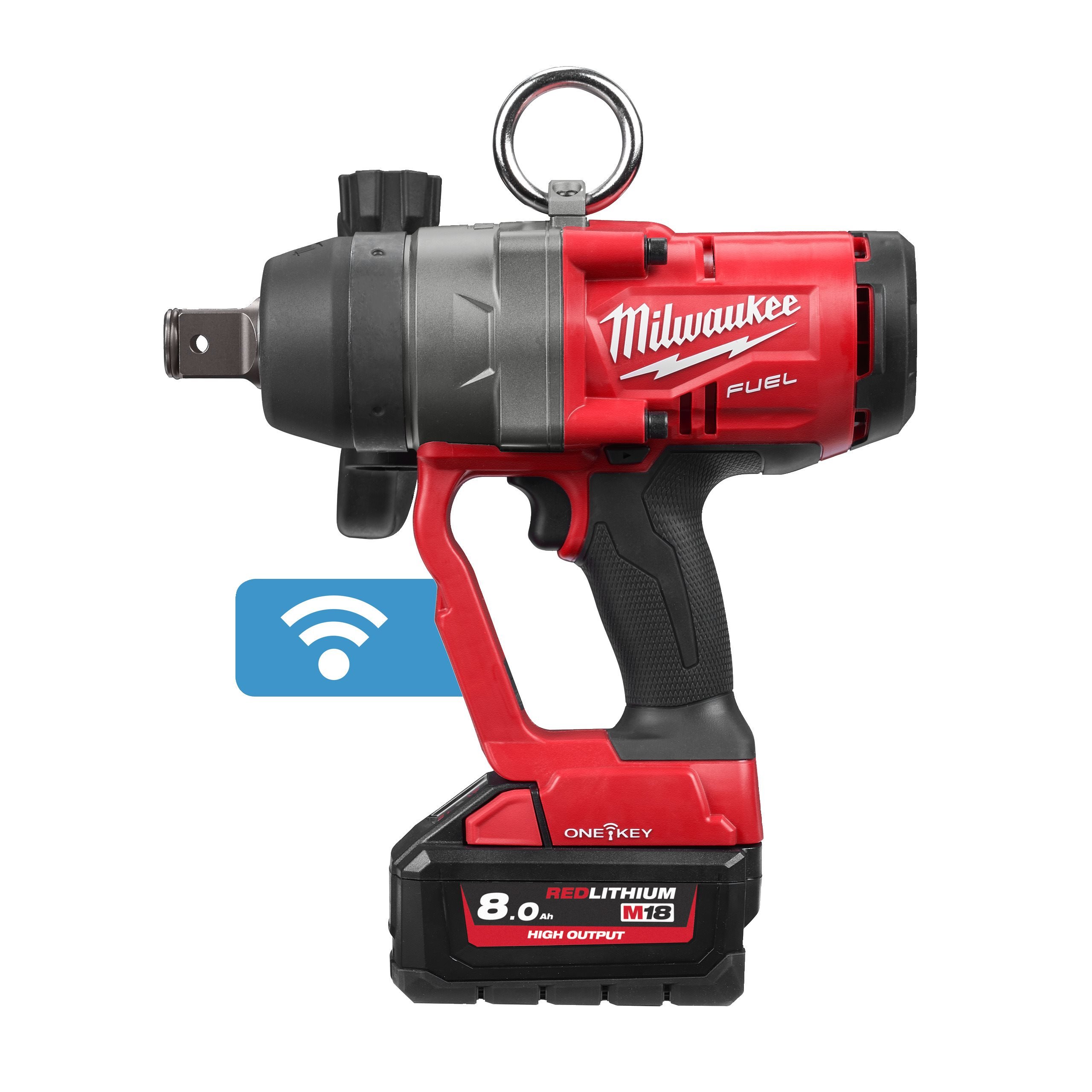 M18 FUEL ONE-KEY 18V Lithium-Ion Brushless Cordless 1 in. Impact Wrench  with Friction Ring (Tool-Only)