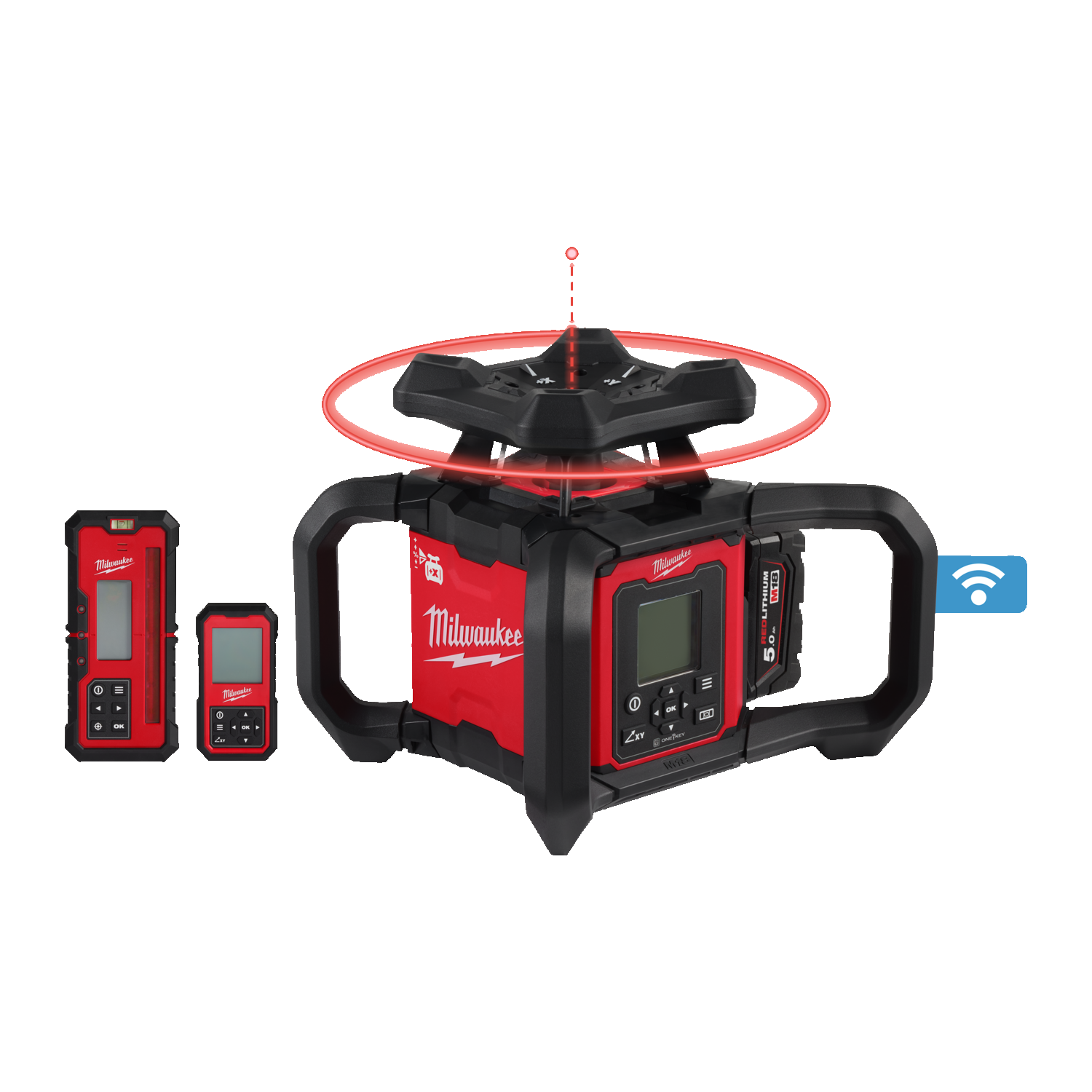 Milwaukee M18 RLOHV1200-501C Livella Laser Rotante ONE-KEY™ 4933493204 11 M18 RLOHV1200 501C Hero 1