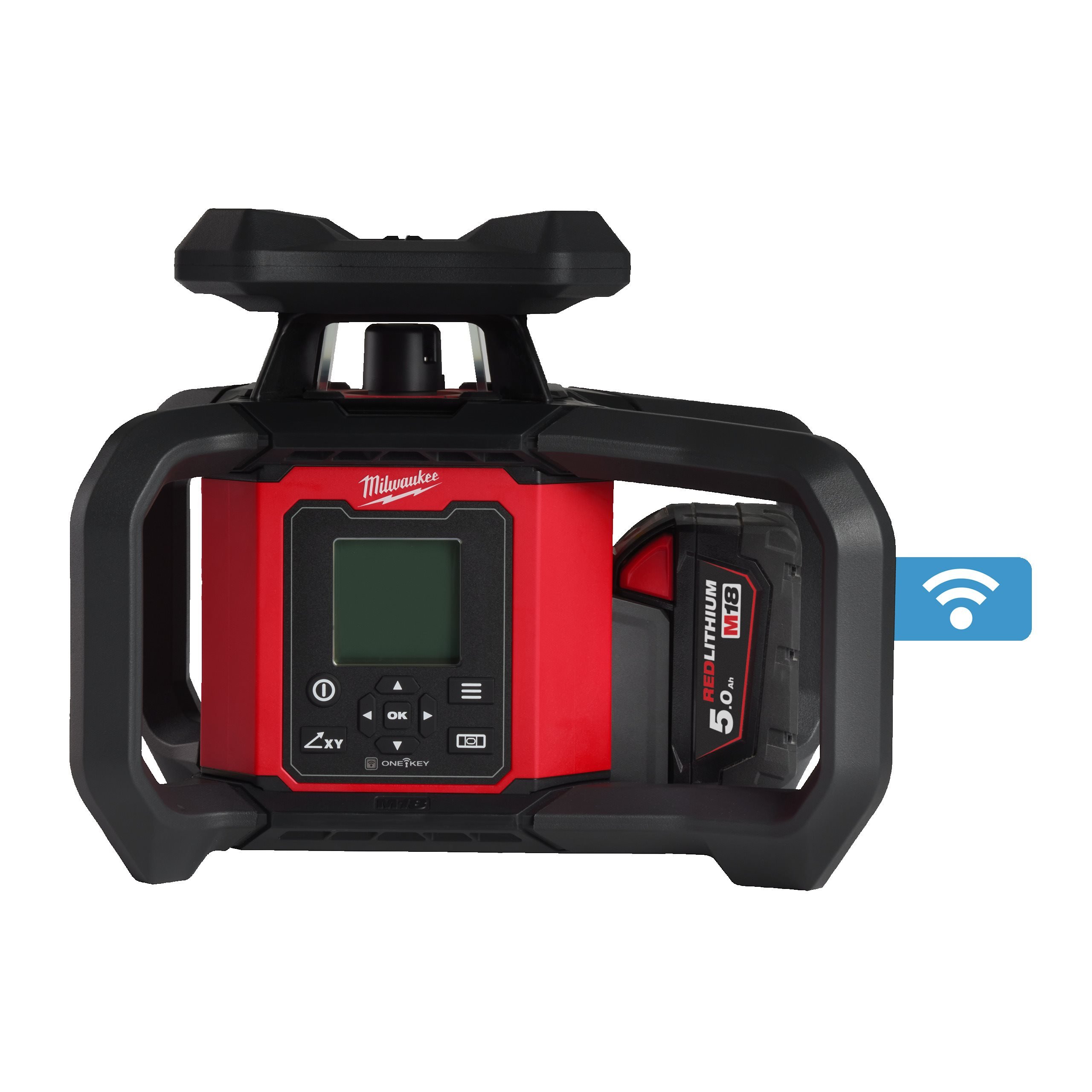M18 1200 M Horizontal Vertical Auto Dual Grade Rotary Laser With ONE KEY Rotary Lasers Milwaukee Tool UK