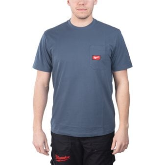 T-shirt - T-shirt robuste à manches courtes avec logo Milwaukee, 607R – Smith T-shirt - T-shirt robuste à manches courtes avec logo Milwaukee, 607R – Smith