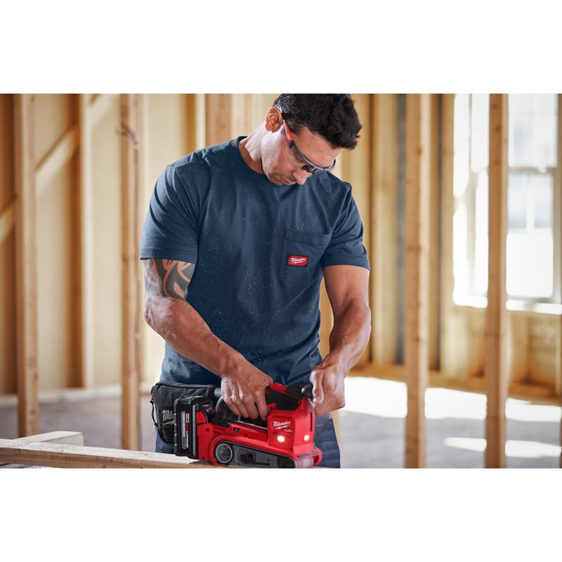 Milwaukee Pracovní triko s krátkým rukávem - XL - modré