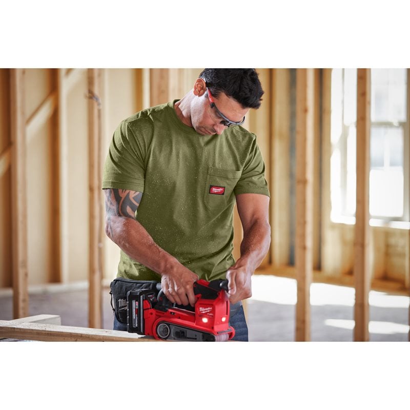 Milwaukee Pracovní triko s krátkým rukávem - M - zelené