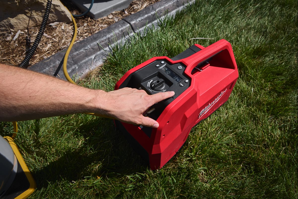 Milwaukee M18 BLRP-0 pri delu