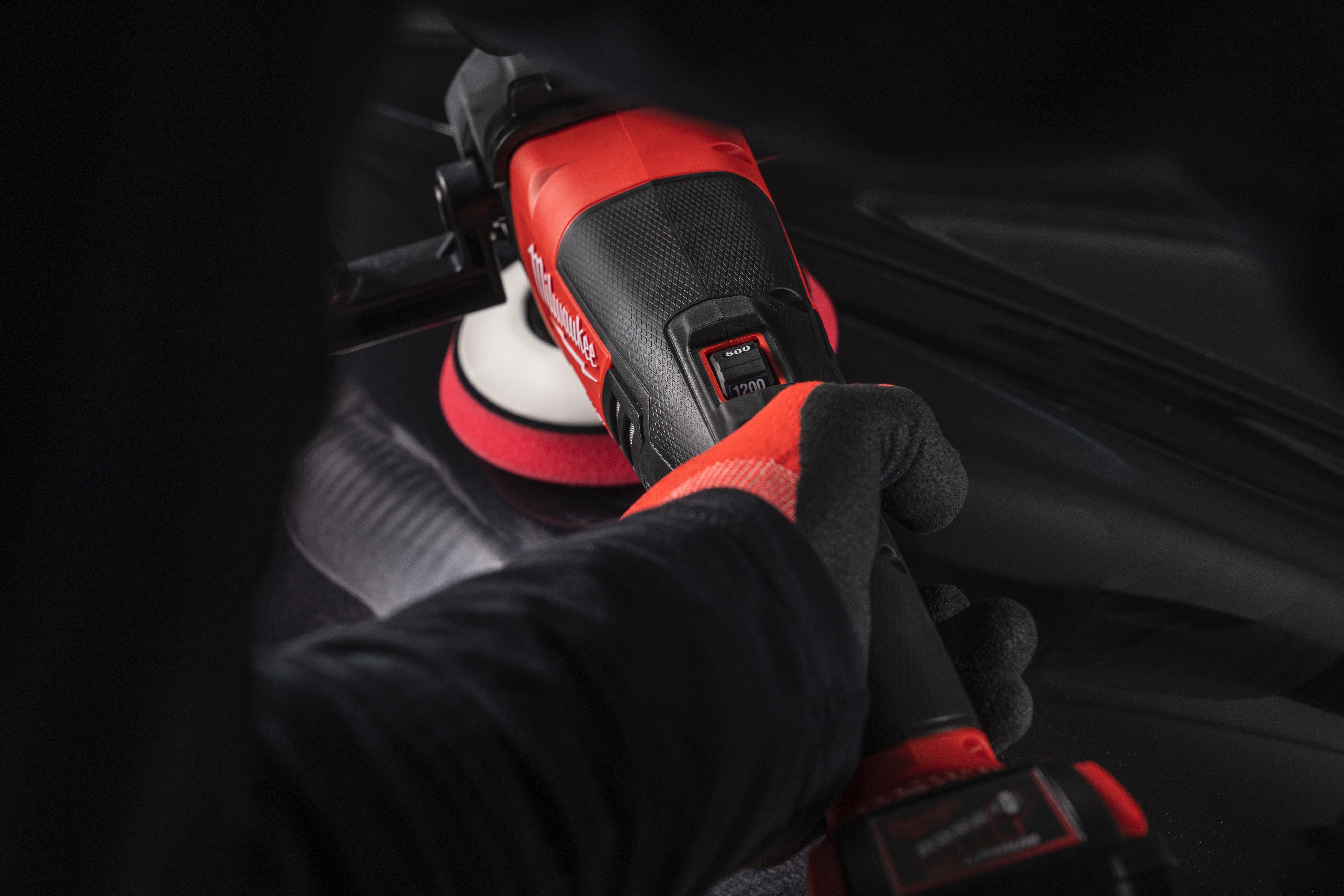 Draadloze autobufferpolijstmachine, compatibel met Milwaukee 18 V