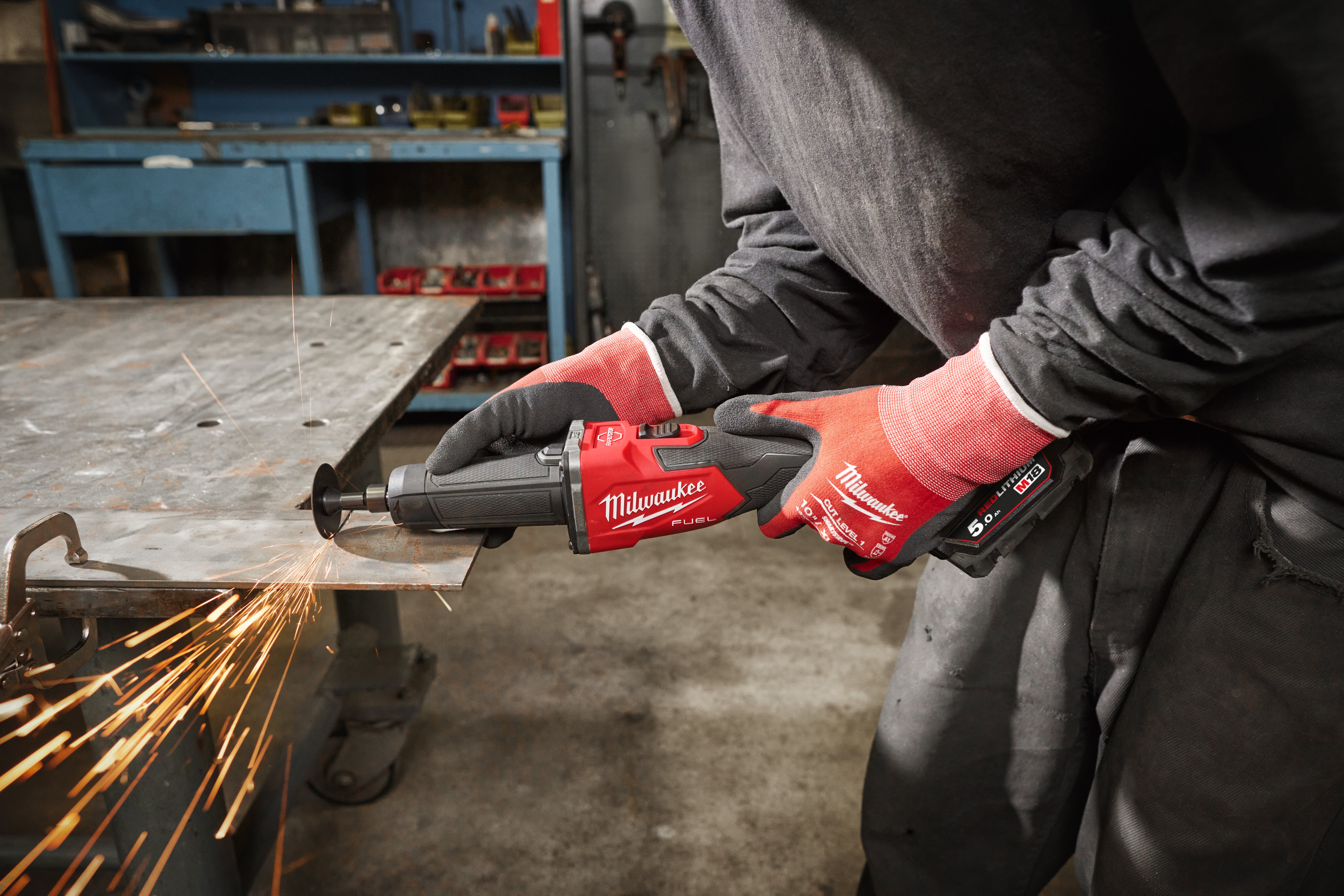 M18 FUEL Braking Die Grinder With Slide Switch Cordless Straight Grinders Milwaukee Tool UK